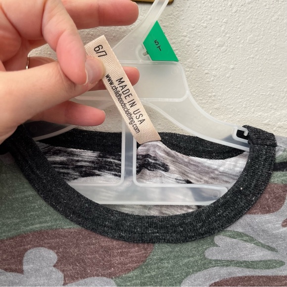 Childhoods Clothing Classic Camouflage Ringer Tee & Gussets Size 4T - Picture 7 of 13